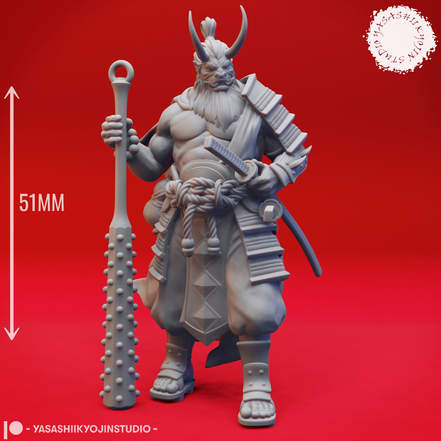 Oni - Champion - Tabletop Miniature (Pre-Supported STL)