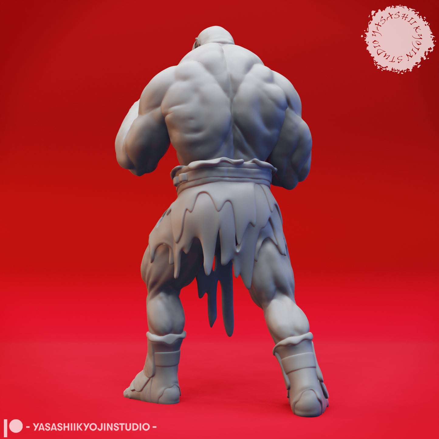 Orc - Brawler - Tabletop Miniature (Pre-Supported STL)