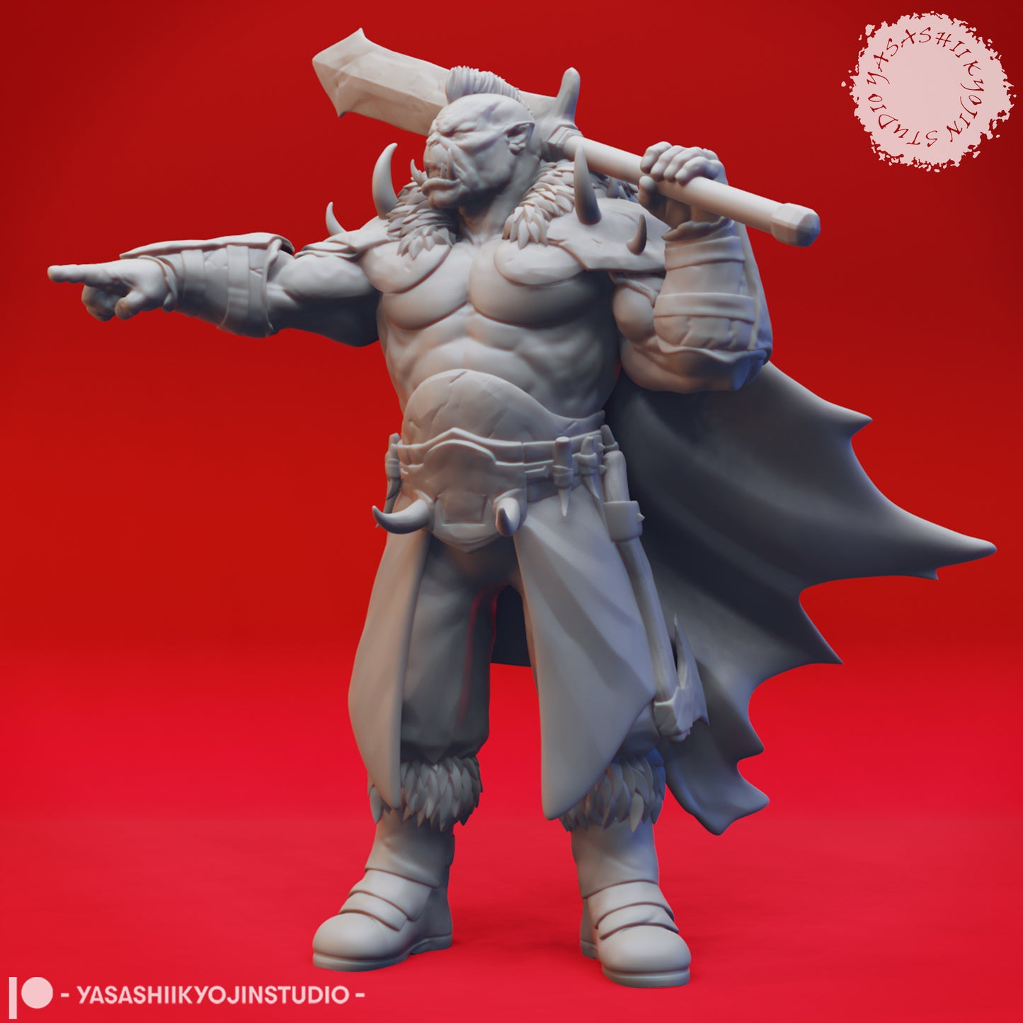 Orc - Warchief - Tabletop Miniature (Pre-Supported STL)