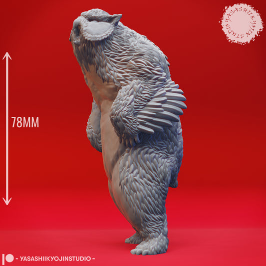 Owlbear - Roaring - 3D Printed Mini for Tabletop Gaming, Dungeons and Dragons, Pathfinder, Kings of War and other RPG's