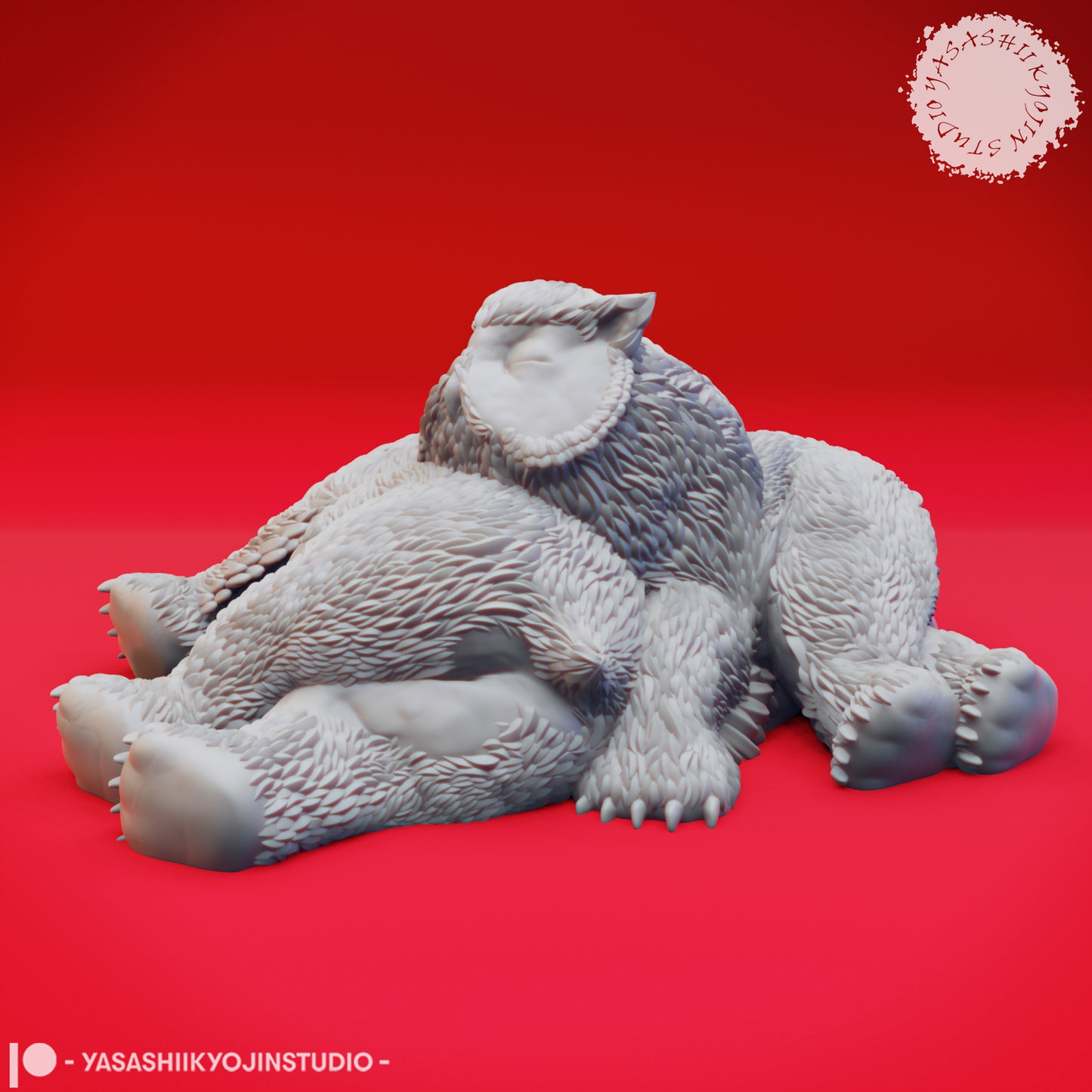 Owlbear Cubs - Sleeping - 3D Printed Mini for Tabletop Gaming, Dungeons and Dragons, Pathfinder, Kings of War and other RPG's