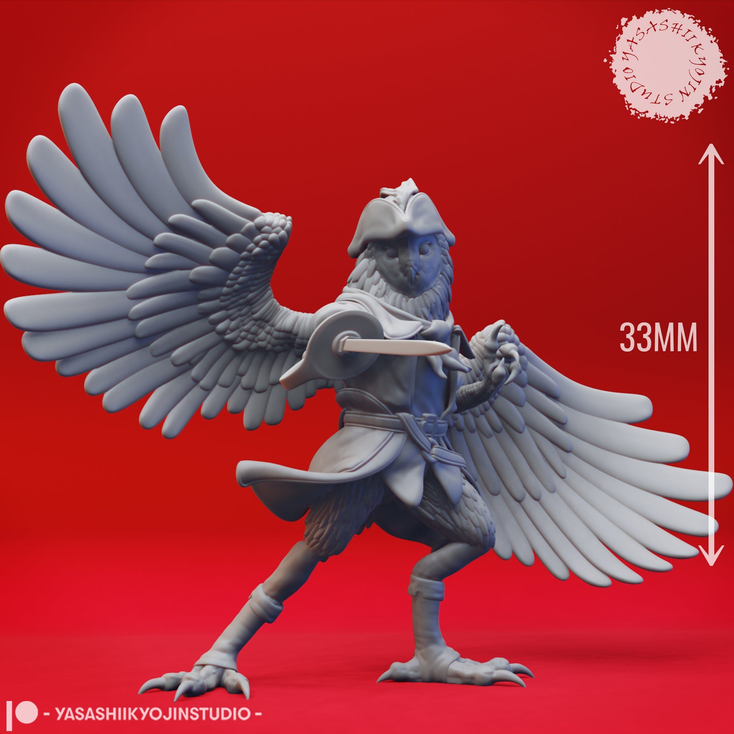 Owlin - Swashbuckler - Tabletop Miniatures (Pre-Supported)