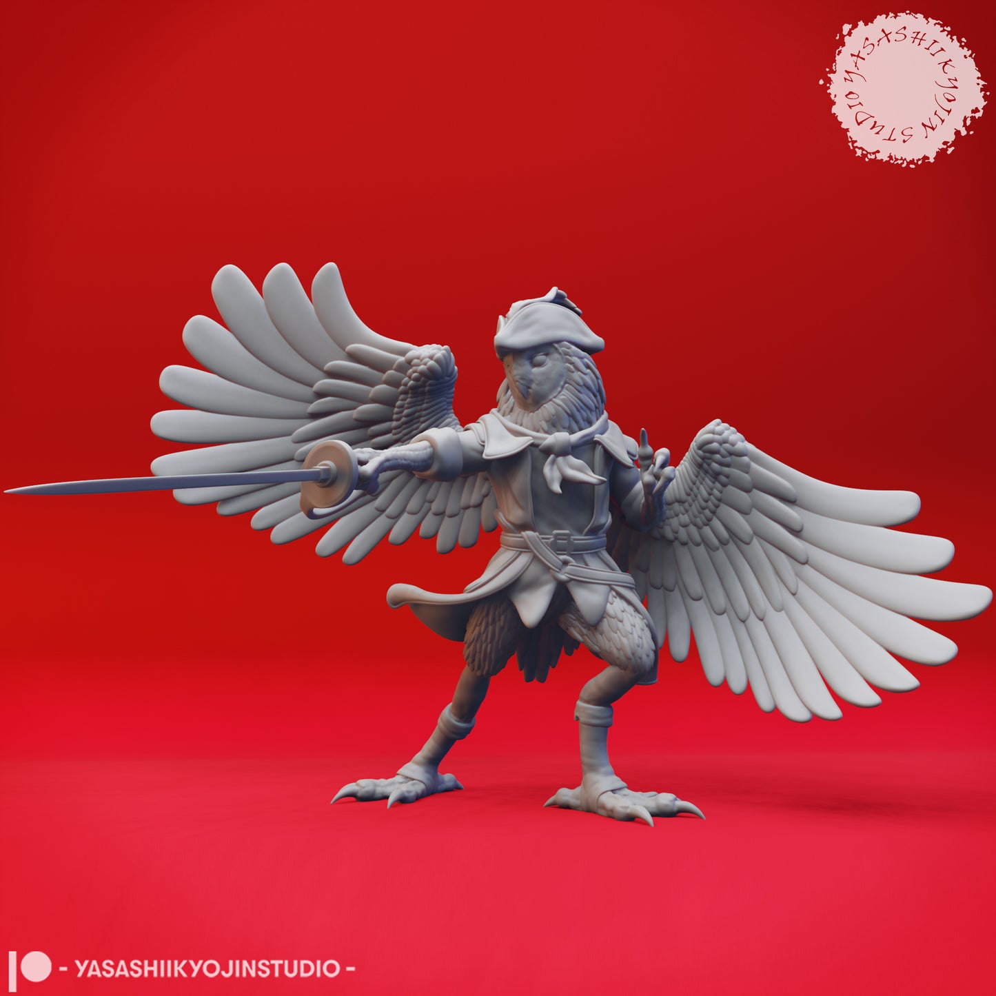 Owlin - Swashbuckler - Tabletop Miniatures (Pre-Supported)