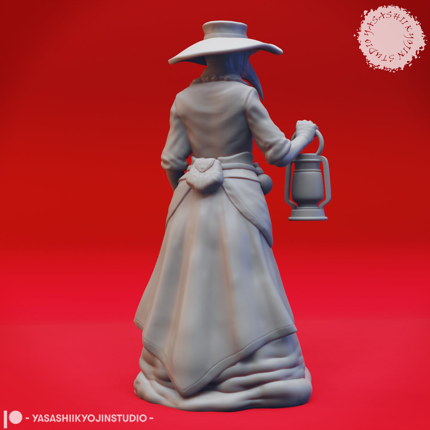 Plague Doctor - Lantern - Tabletop Miniatures (Pre-Supported STL)