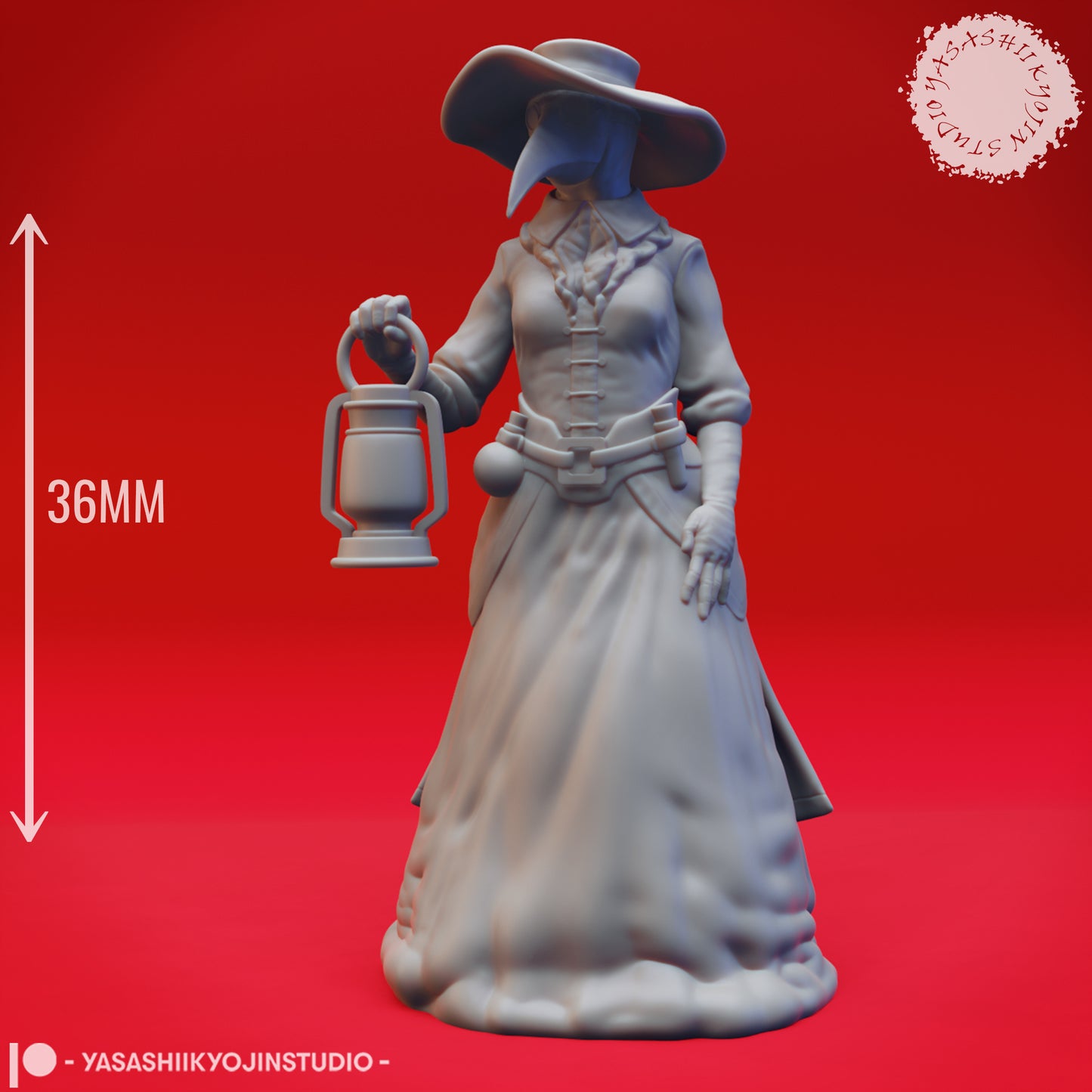 Plague Doctors - Bundle - 3D Printed Mini for Tabletop Gaming, Dungeons and Dragons, Pathfinder, Kings of War and other RPG's
