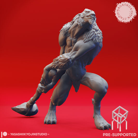 Quaggoth - Stone Club - Tabletop Miniatures (Pre-Supported STL)