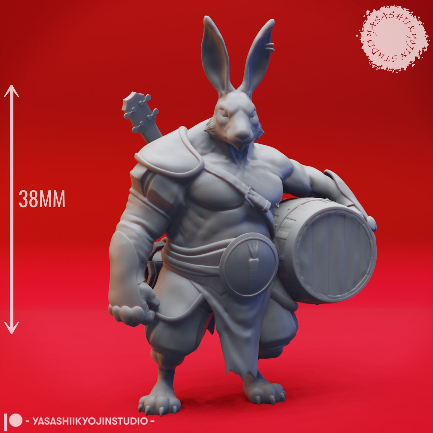 Rabbitfolk Warren - Bundle - 3D Printed Minis for Tabletop Gaming, Dungeons and Dragons, Pathfinder, Kings of War and other RPG's