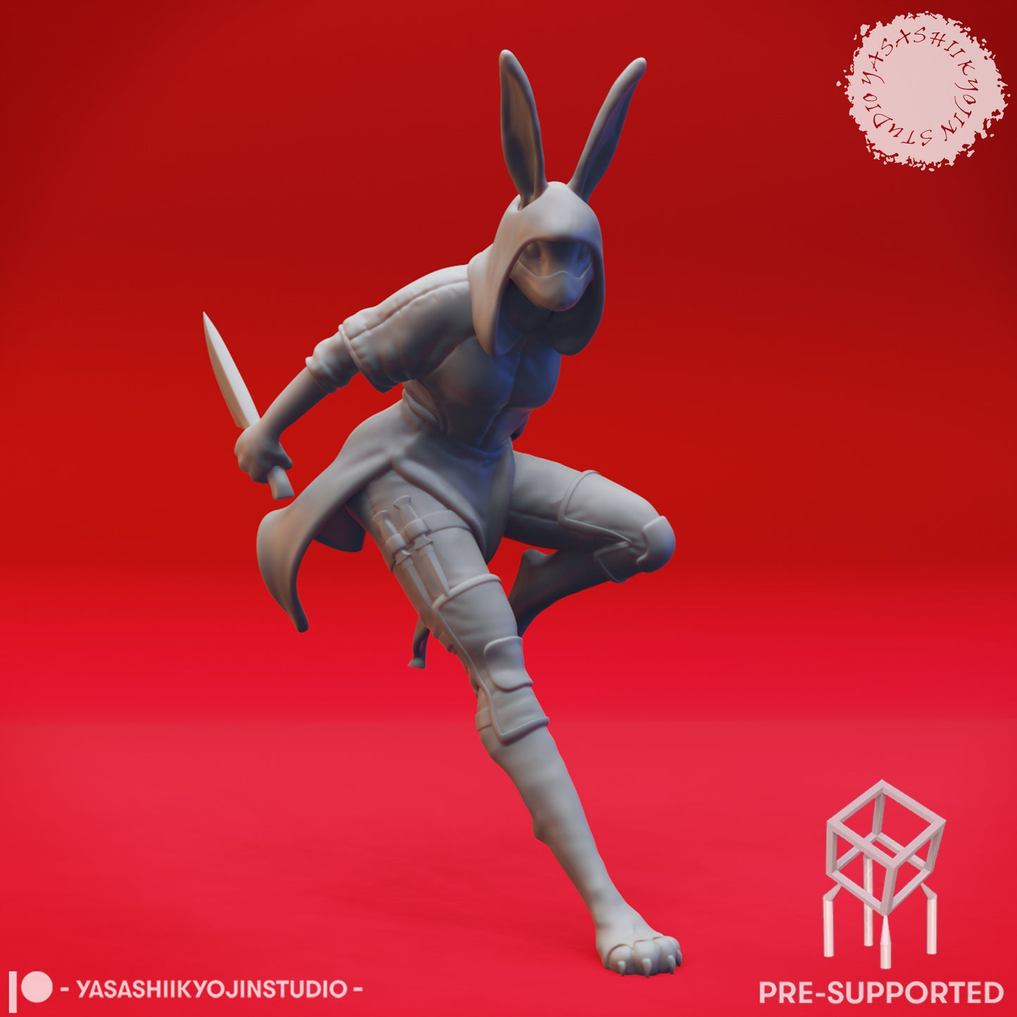 Rabbitfolk Warren - Bundle - Tabletop Miniatures (Pre-Supported STL)