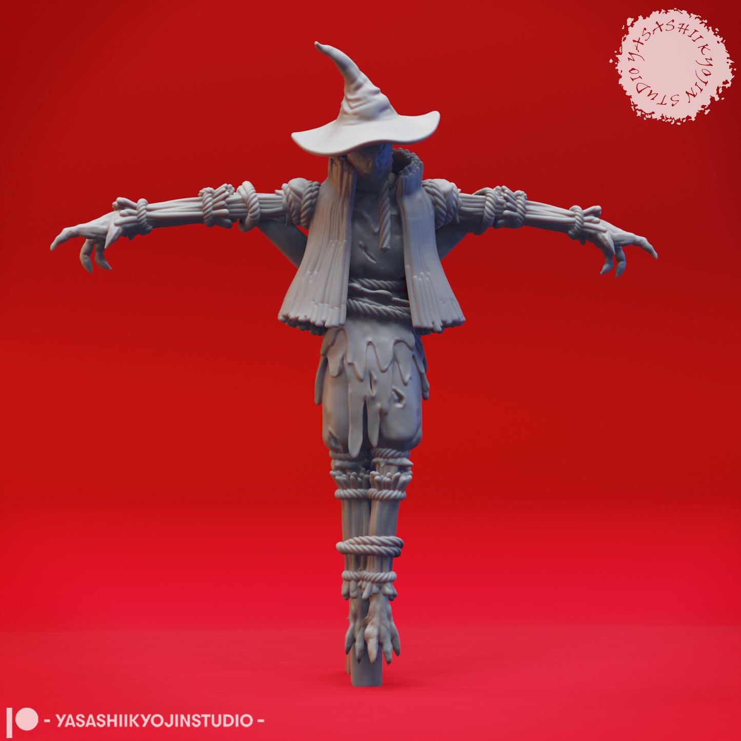 Scarecrow - Field - 3D Printed Minis for Tabletop Gaming, Dungeons and Dragons, Pathfinder, Kings of War and other RPG's