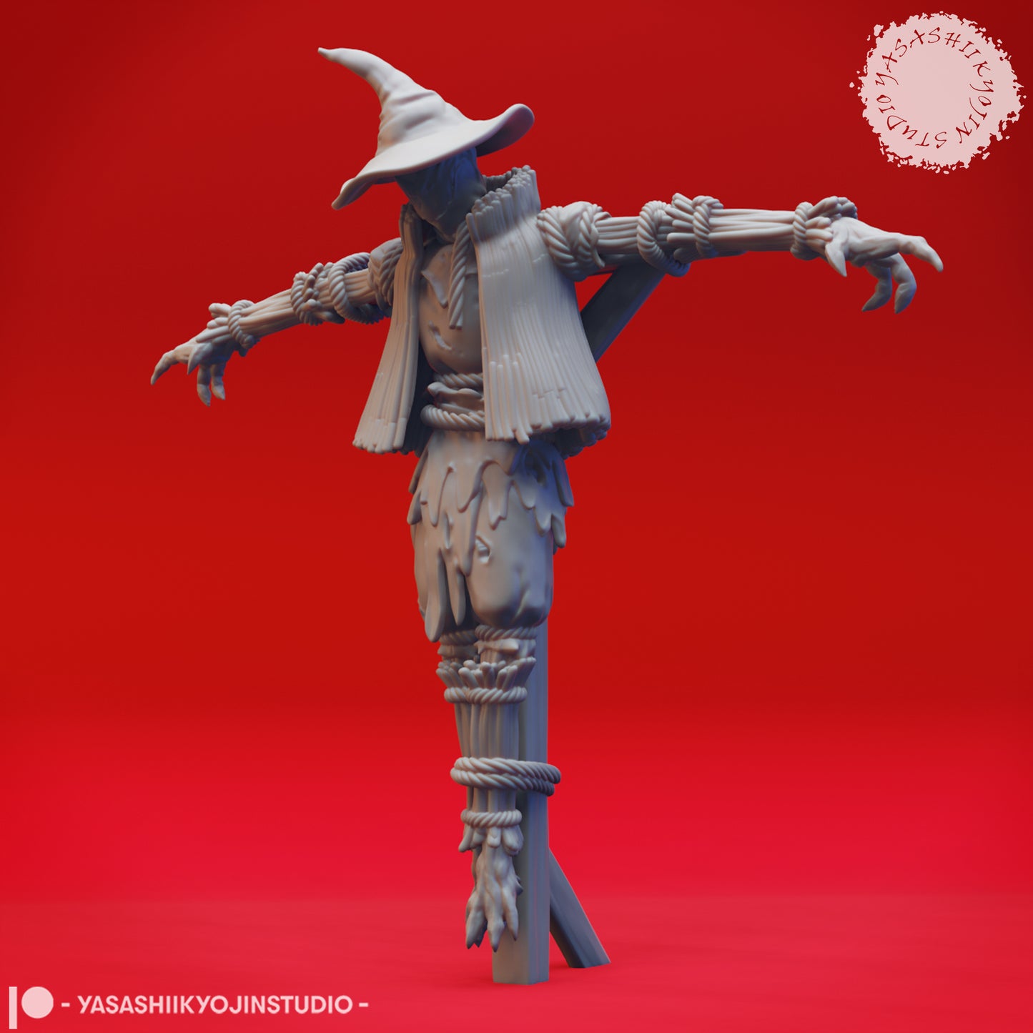 Scarecrow - Field - 3D Printed Minis for Tabletop Gaming, Dungeons and Dragons, Pathfinder, Kings of War and other RPG's