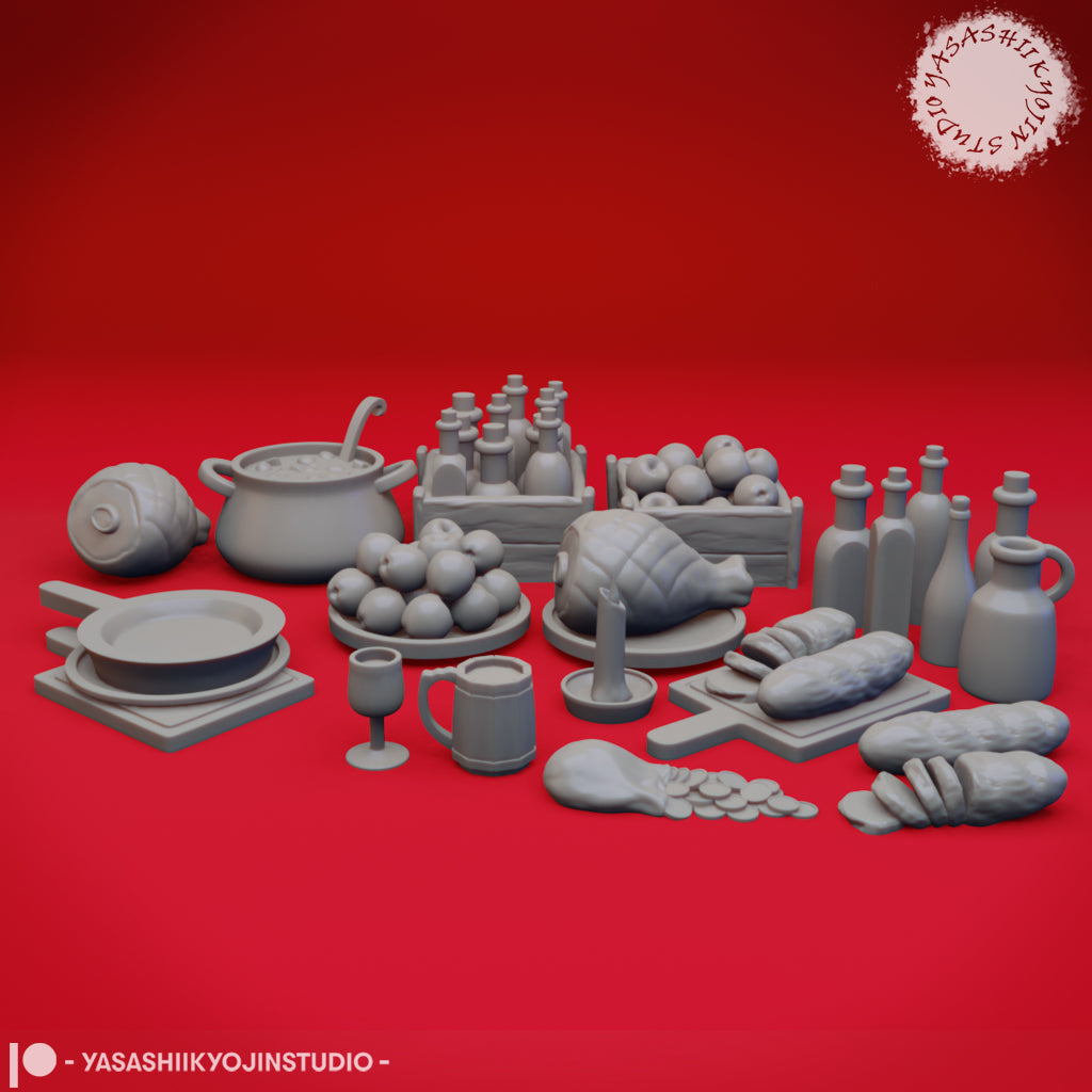 Tavern Scatter - Bundle - 3D Printed Mini for Tabletop Gaming, Dungeons and Dragons, Pathfinder, Kings of War and other RPG's