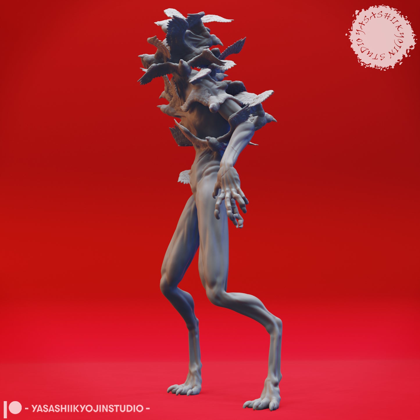 Shrike Fiend - 3D Printed Mini for Tabletop Gaming, Dungeons and Dragons, Pathfinder, Kings of War and other RPG's