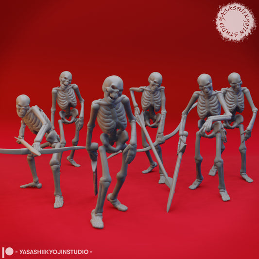Skeleton Warband - Bundle - 3D Printed Minis for Tabletop Gaming, Dungeons and Dragons, Pathfinder, Kings of War and other RPG's