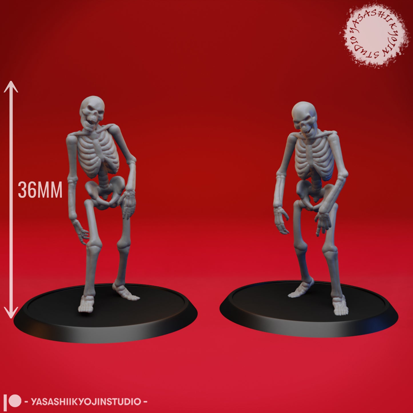 Skeleton Warband - Bundle - 3D Printed Minis for Tabletop Gaming, Dungeons and Dragons, Pathfinder, Kings of War and other RPG's