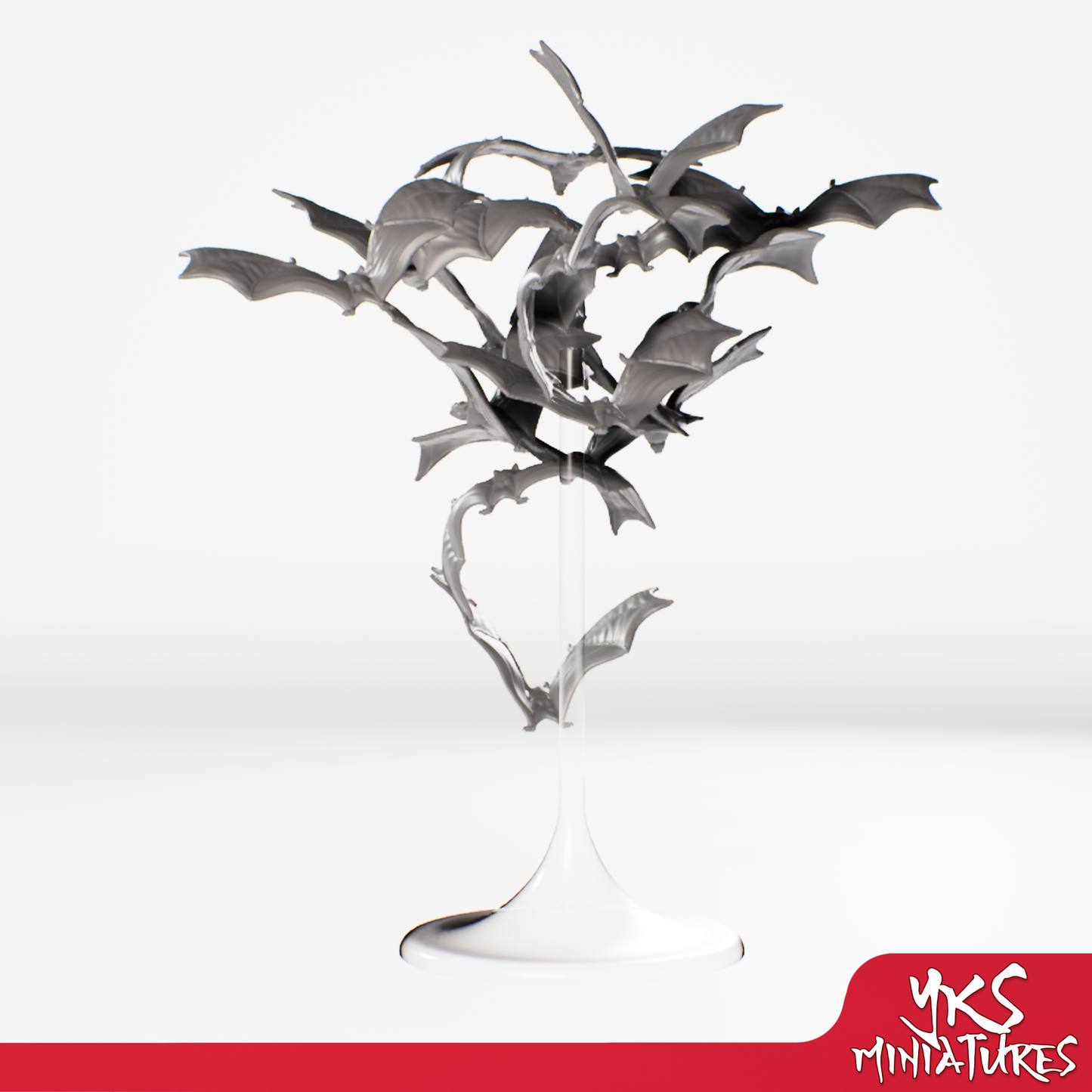 Swarm of Bats - 3D Printed Mini for Tabletop Gaming, Dungeons and Dragons, Pathfinder, Kings of War and other RPG's
