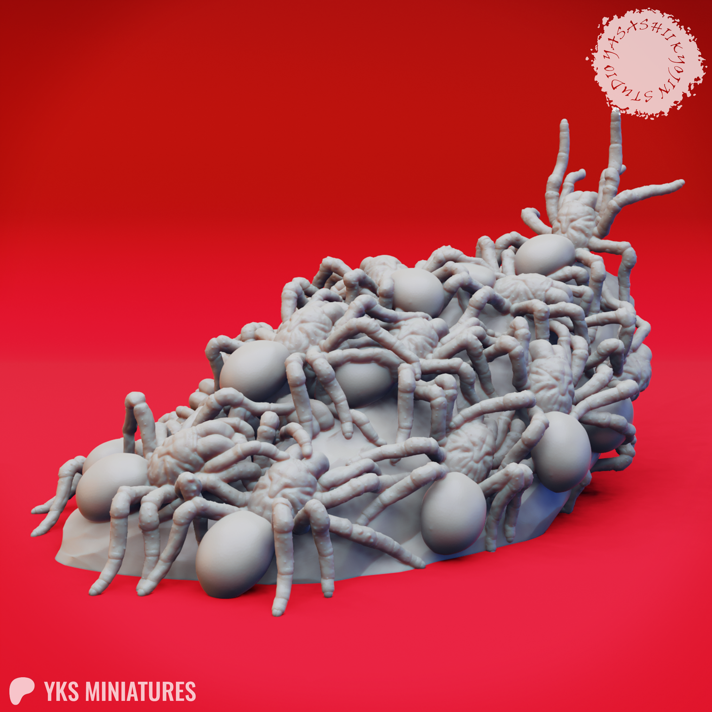 Swarm of Spiders - 3D Printed Mini for Tabletop Gaming, Dungeons and Dragons, Pathfinder, Kings of War and other RPG's