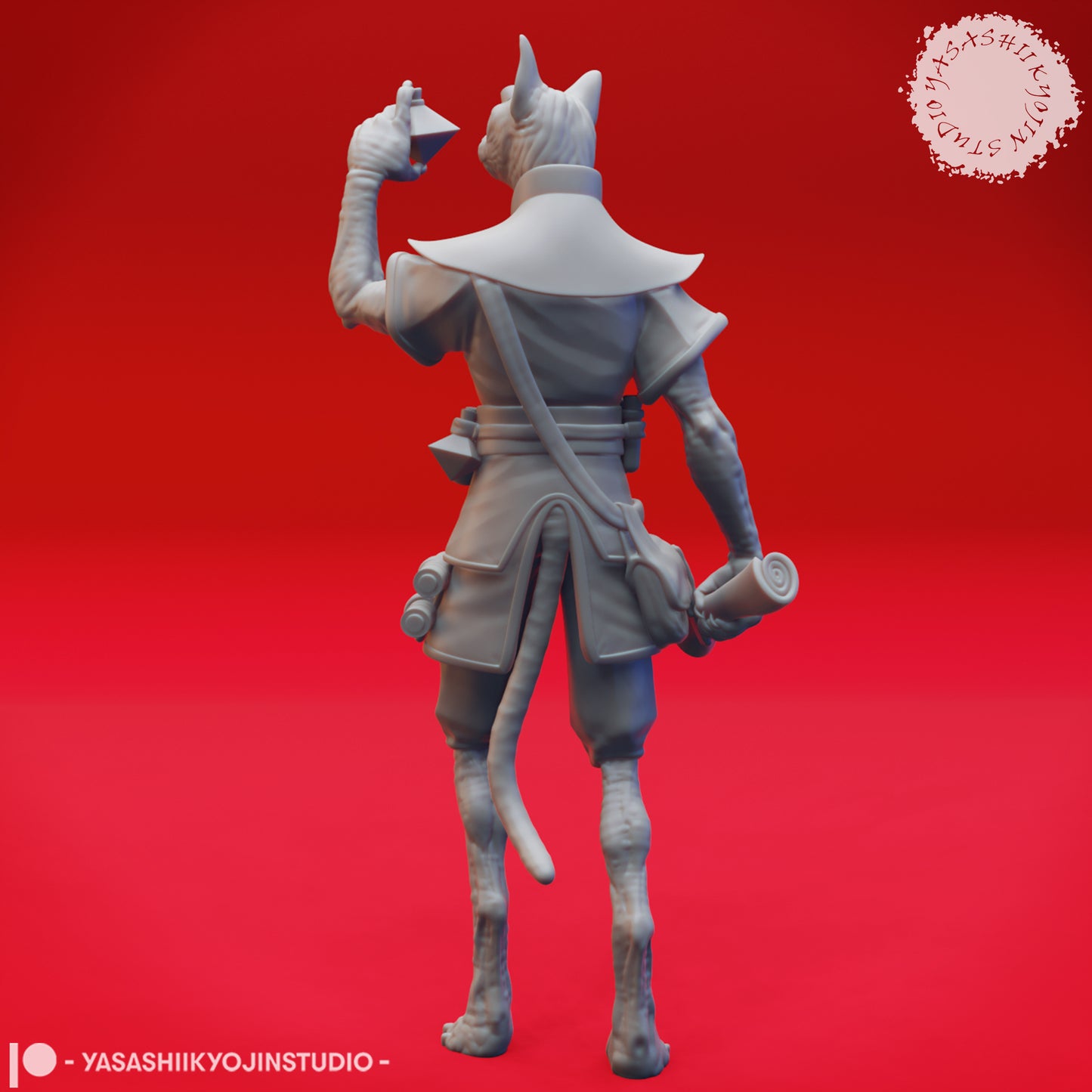 Tabaxi - Artificer - Tabletop Miniature (Pre-Supported STL)