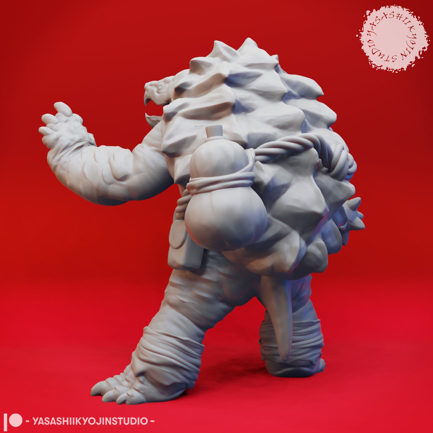 Tortle - Nunchuck - 3D Printed Mini for Tabletop Gaming, Dungeons and Dragons, Pathfinder, Kings of War and other RPG's