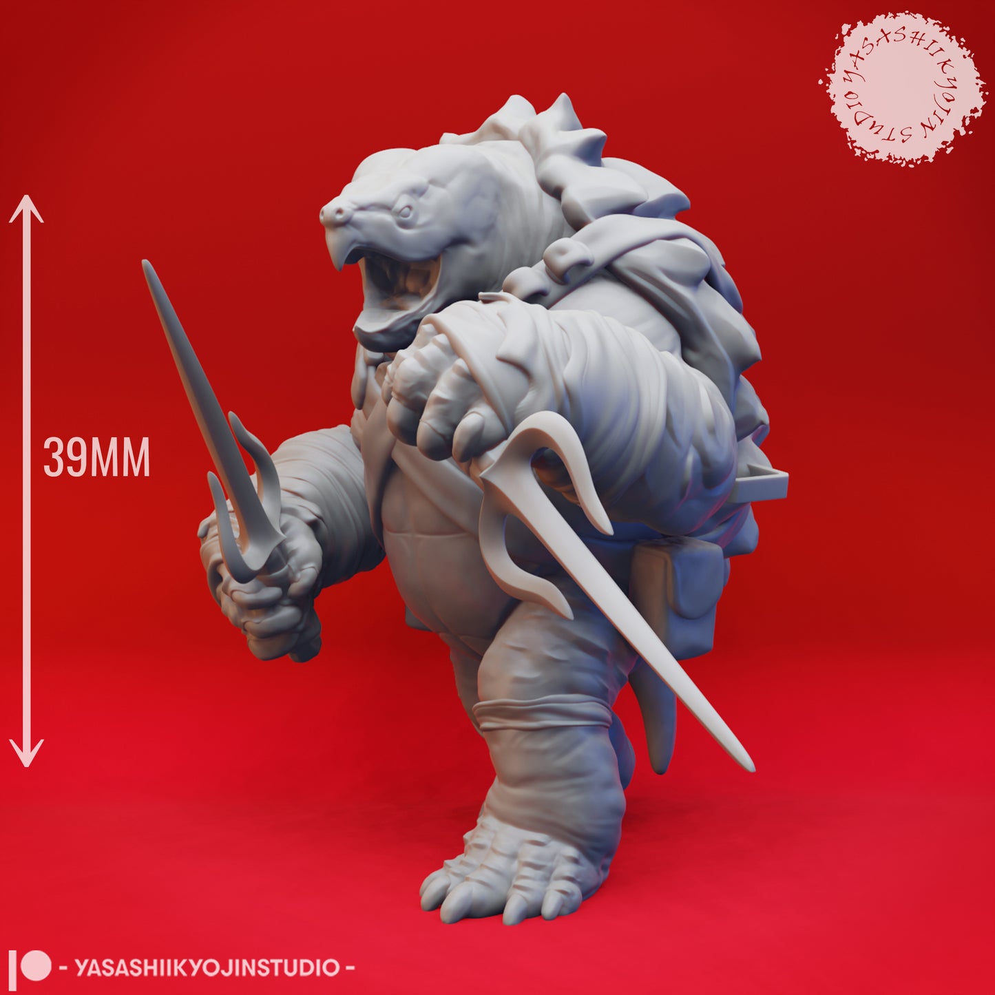 Tortles - Ninja - Bundle - 3D Printed Mini for Tabletop Gaming, Dungeons and Dragons, Pathfinder, Kings of War and other RPG's