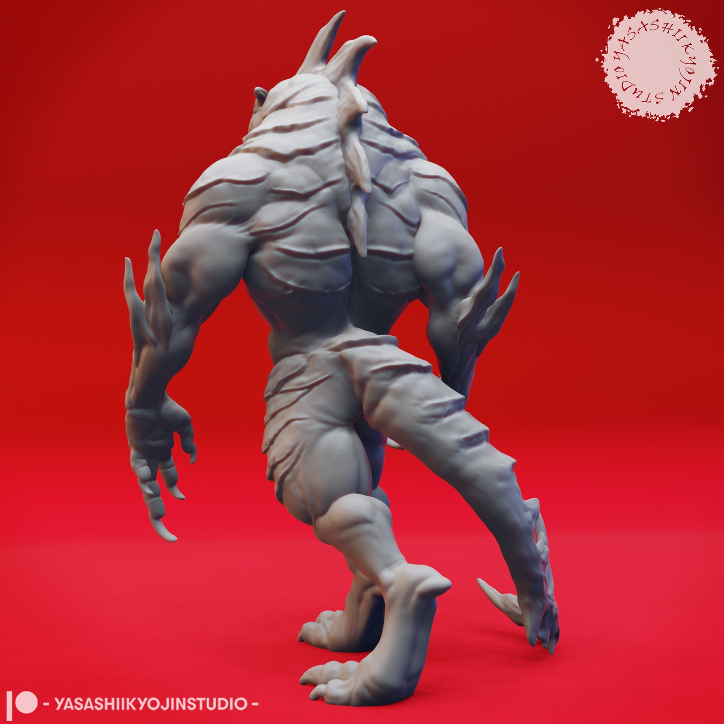 Troglodyte - Alert - Tabletop Miniature (Pre-Supported STL)