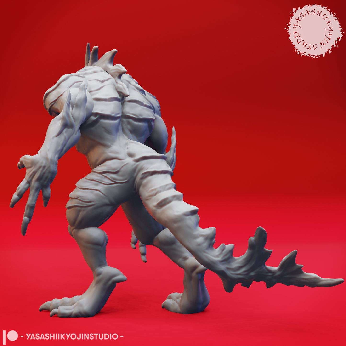 Troglodyte - Lurking  Tabletop Miniature (Pre-Supported STL)