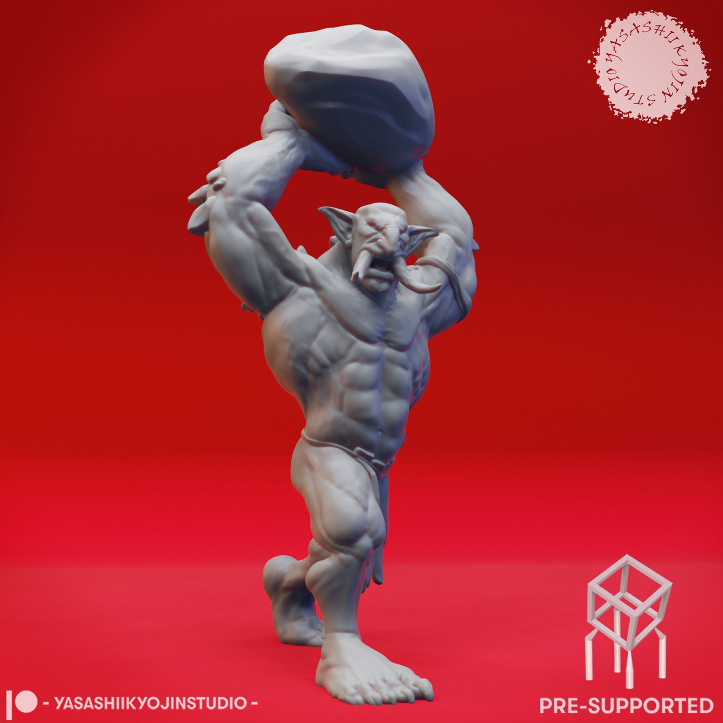 Troll - Chucka - Tabletop Miniature (Pre-Supported STL)