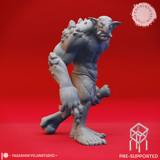 Troll - Clubba - Tabletop Miniature (Pre-Supported STL)