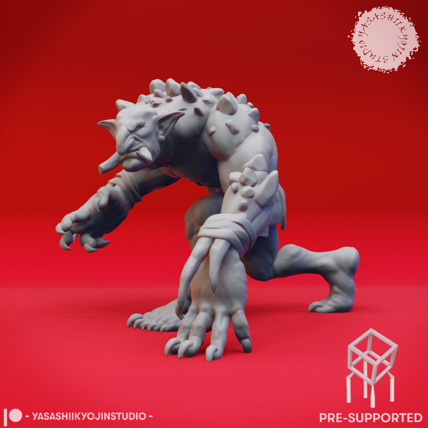 Troll - Sneaka - Tabletop Miniature (Pre-Supported STL)