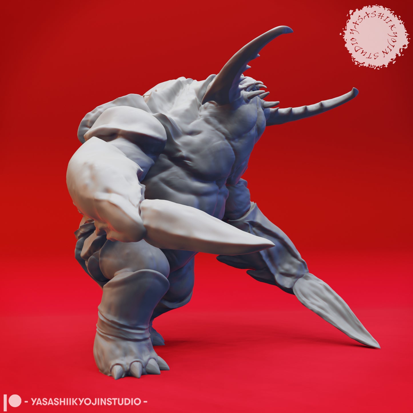 Umber Hulk - Screeching - 3D Printed Mini for Tabletop Gaming, Dungeons and Dragons, Pathfinder, Kings of War and other RPG's