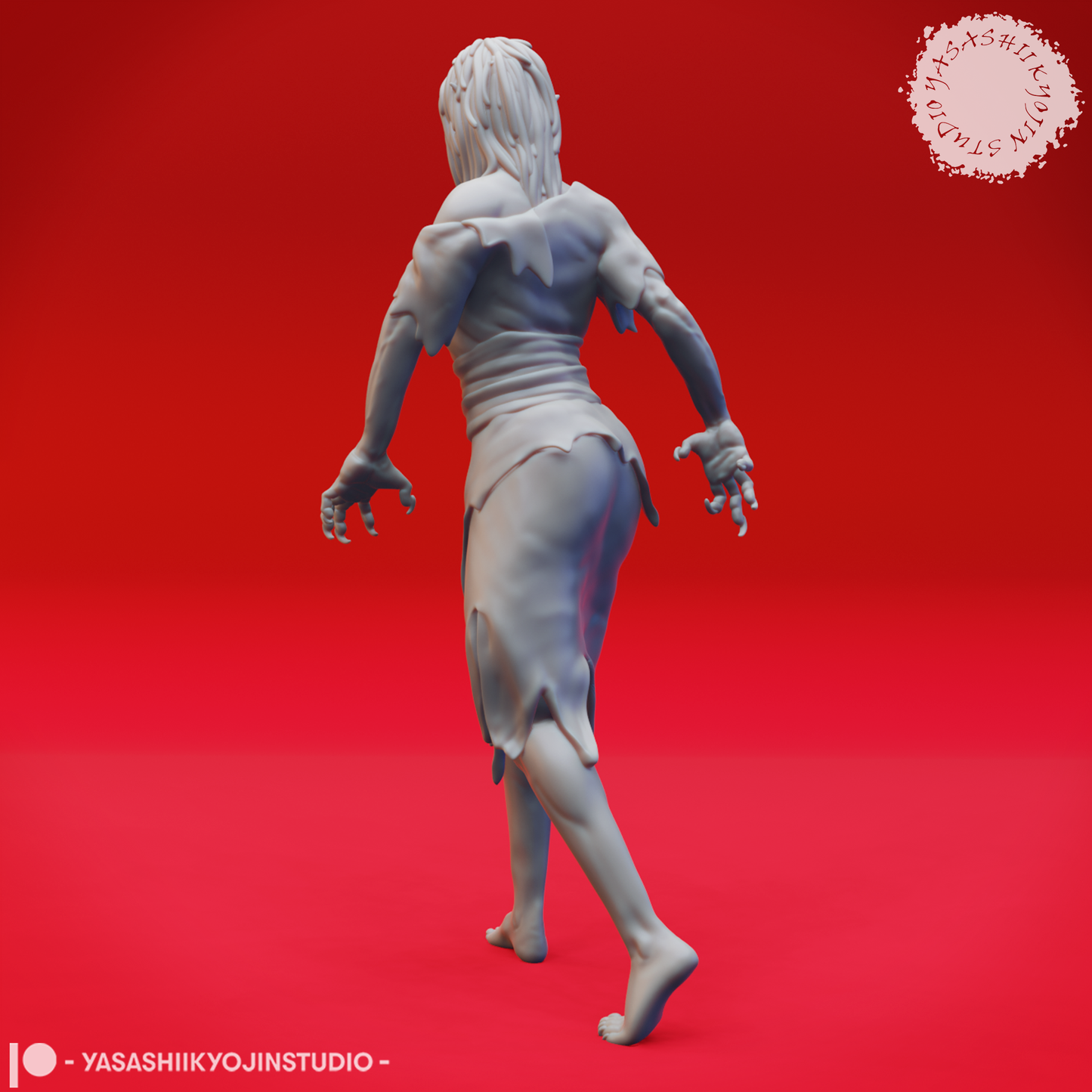 Vampire Spawn - Stalking - Tabletop Miniatures (Pre-Supported STL)