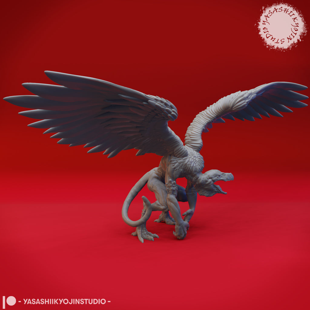 Vrock - 3D Printed Mini for Tabletop Gaming, Dungeons and Dragons, Pathfinder, Kings of War and other RPG's