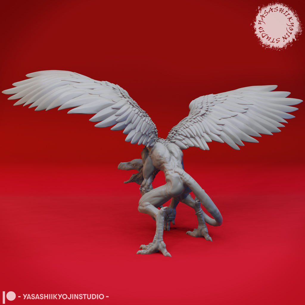 Vrock - 3D Printed Mini for Tabletop Gaming, Dungeons and Dragons, Pathfinder, Kings of War and other RPG's