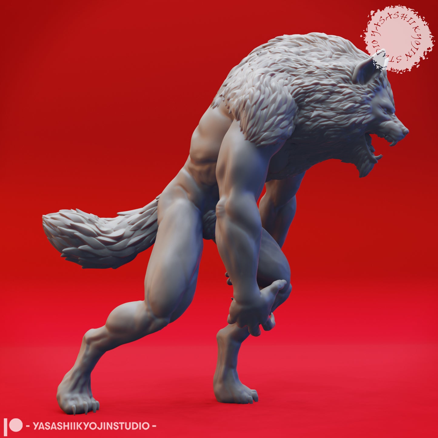Werewolf - Upright - Tabletop Miniature STL