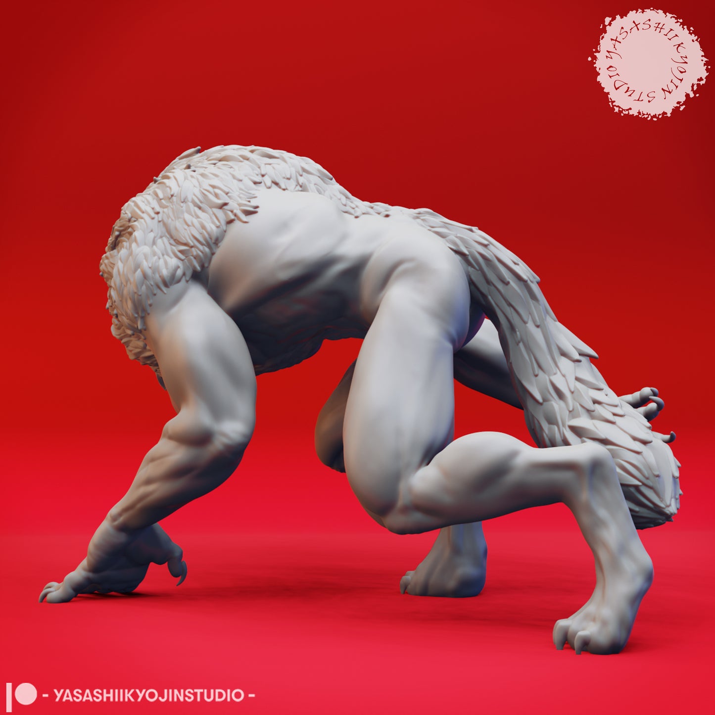 Werewolf - Stalking - Tabletop Miniatures (Pre-Supported STL)