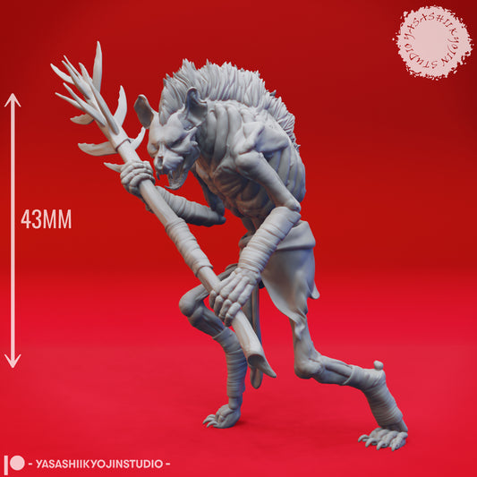 Witherling - Alert - 3D Printed Mini for Tabletop Gaming, Dungeons and Dragons, Pathfinder, Kings of War and other RPG's