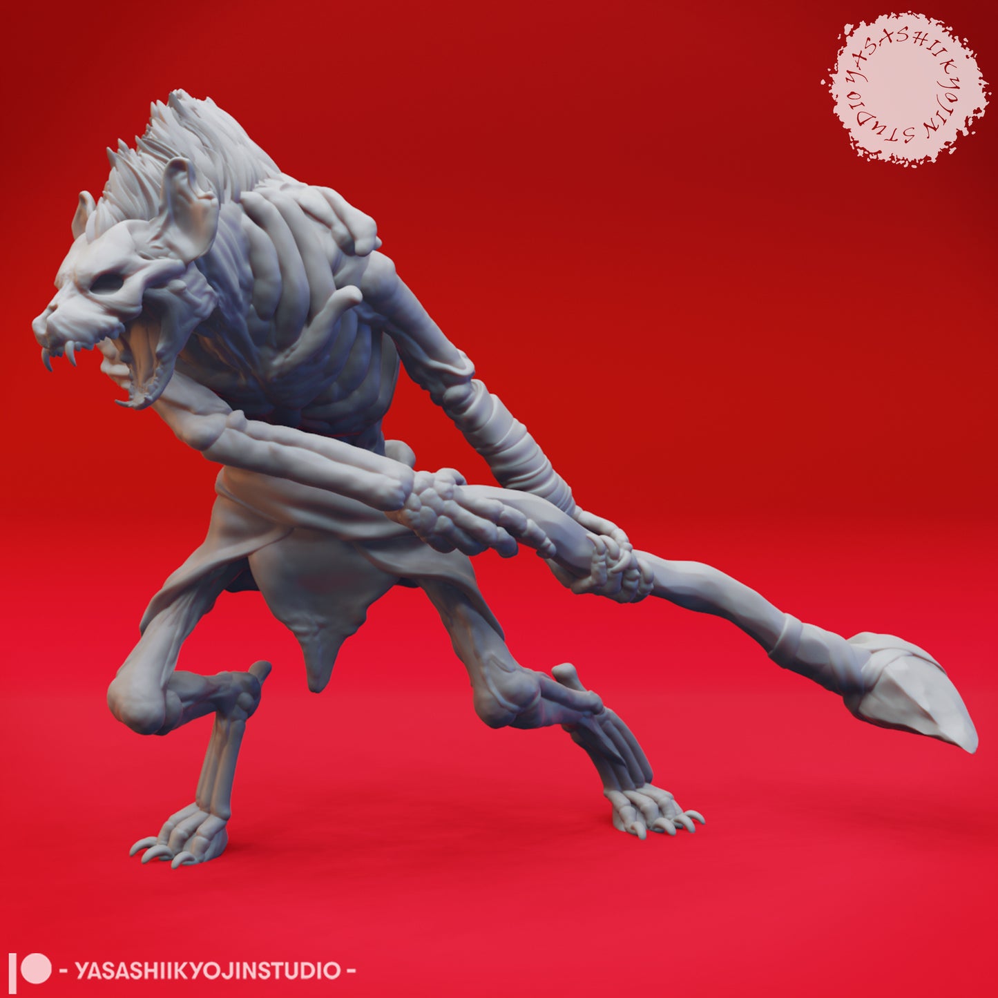 Witherling - Attacking - 3D Printed Mini for Tabletop Gaming, Dungeons and Dragons, Pathfinder, Kings of War and other RPG's