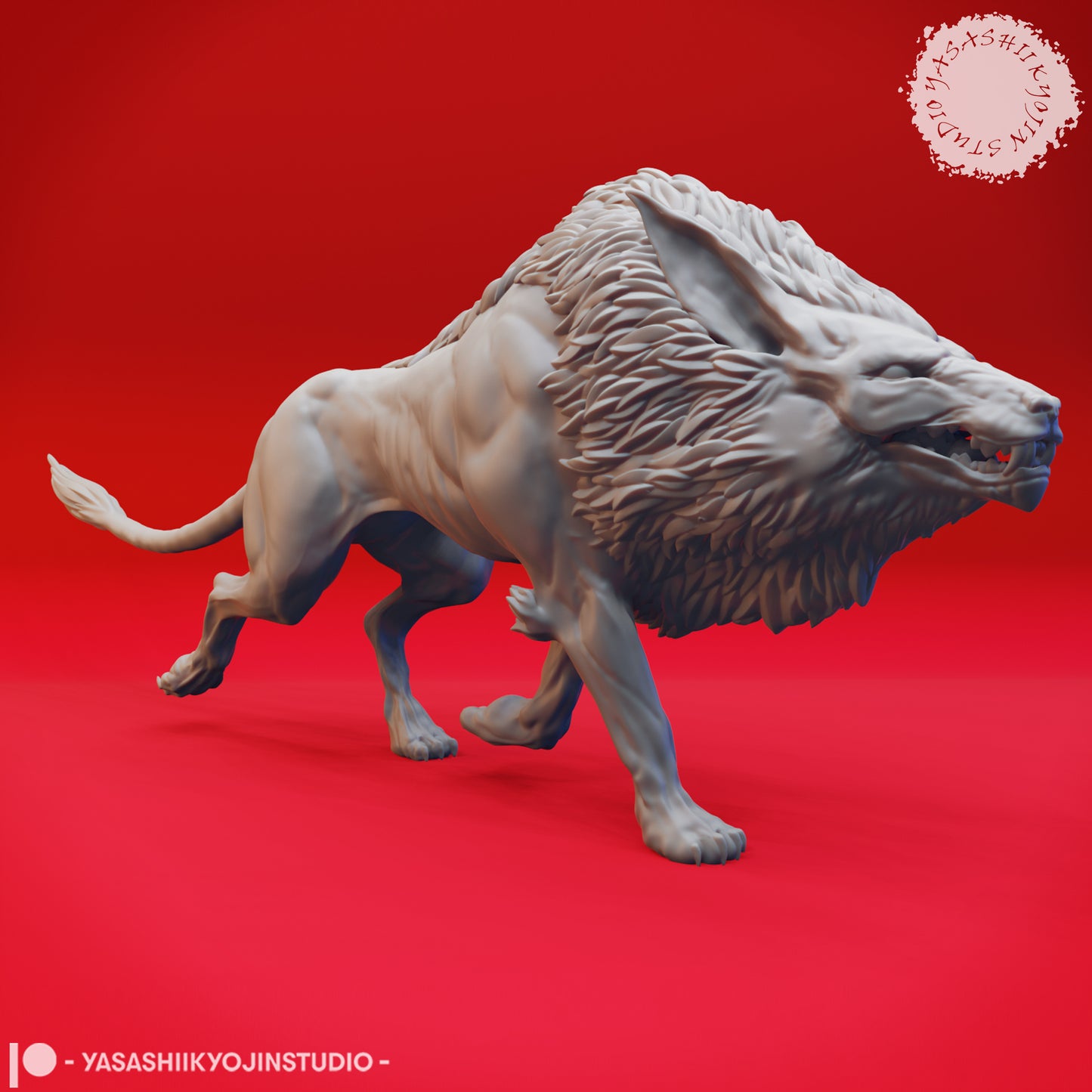 Worg - Neutral - 3D Printed Mini for Tabletop Gaming, Dungeons and Dragons, Pathfinder, Kings of War and other RPG's
