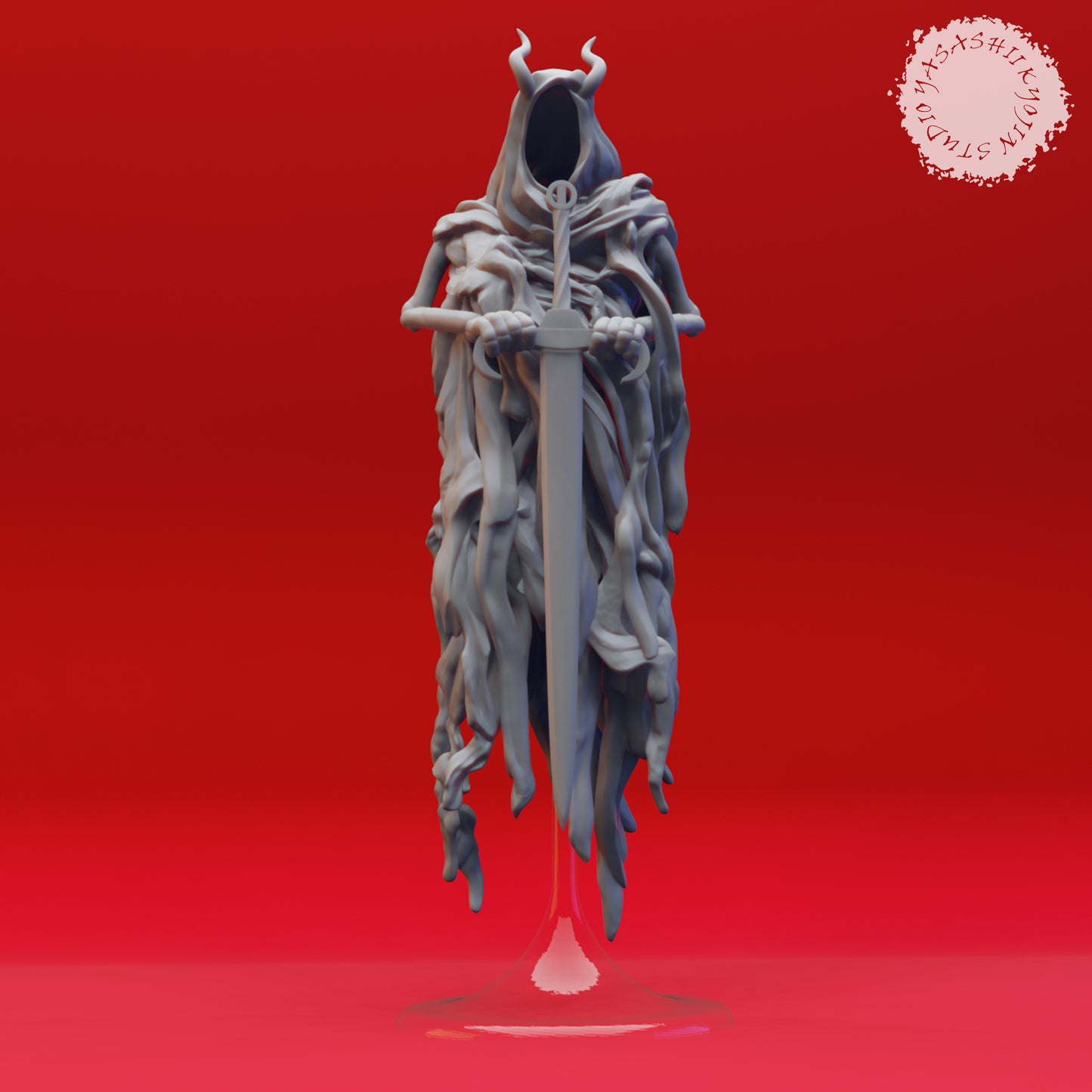 Wraith - Sword - 3D Printed Mini for Tabletop Gaming, Dungeons and Dragons, Pathfinder, Kings of War and other RPG's