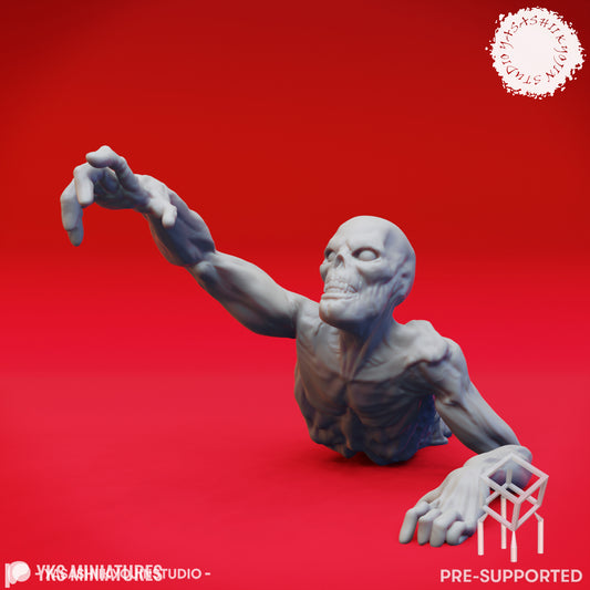 Zombie - Crawling - Tabletop Miniature (Pre-Supported STL)