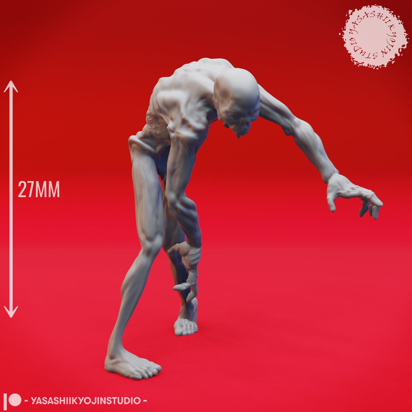 Zombie Horde - Tabletop Miniature (Pre-Supported STL)