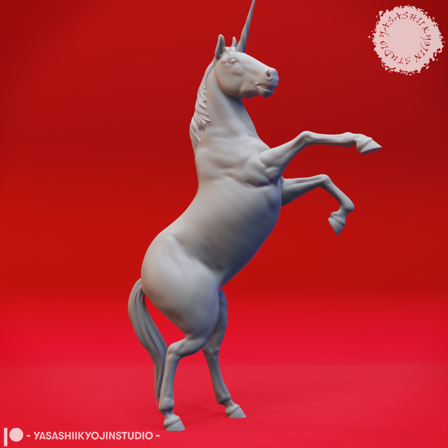 Horses and Unicorns - Tabletop Props (Pre-Supported STL)
