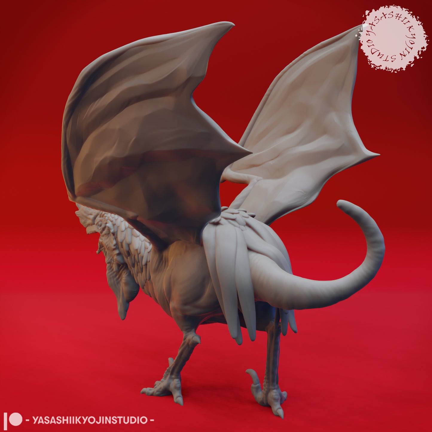 Cockatrice - Tabletop Miniature (Pre-Supported STL)