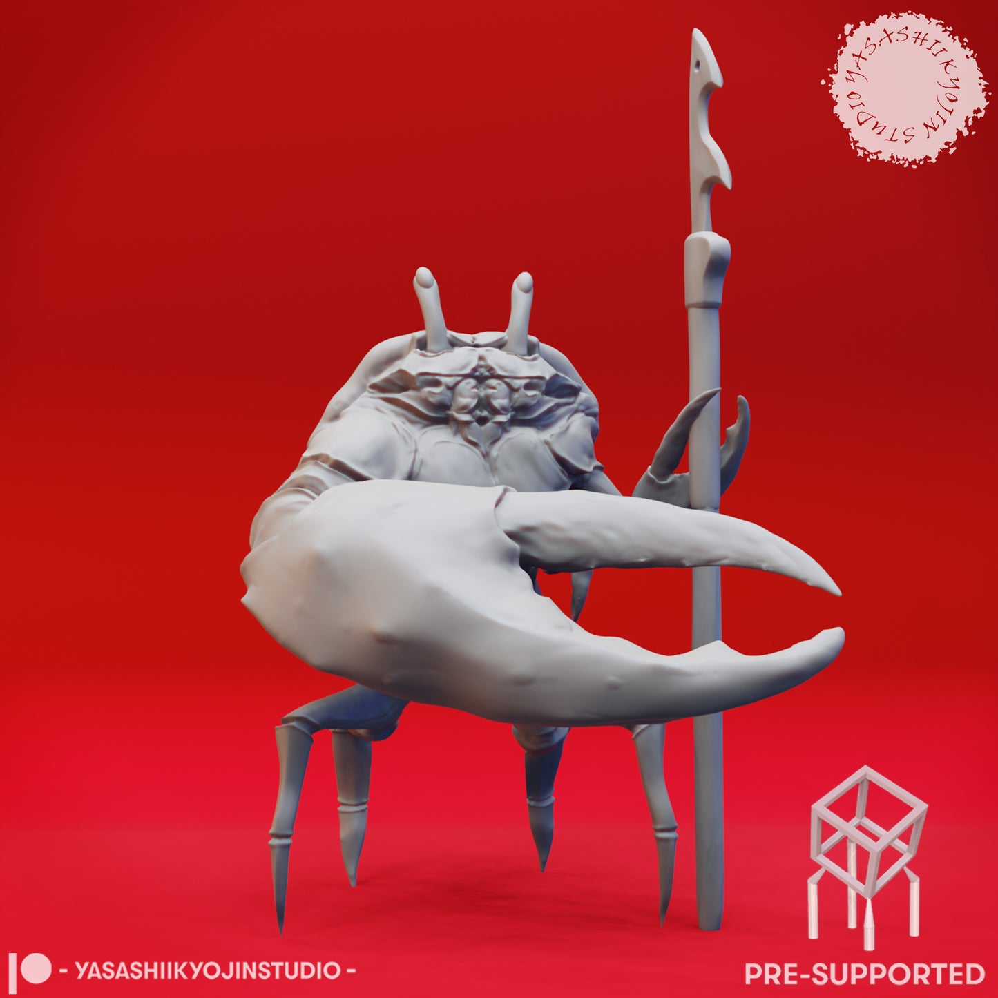 Cast of Crabfolk - Tabletop Miniatures (Pre-Supported STL)