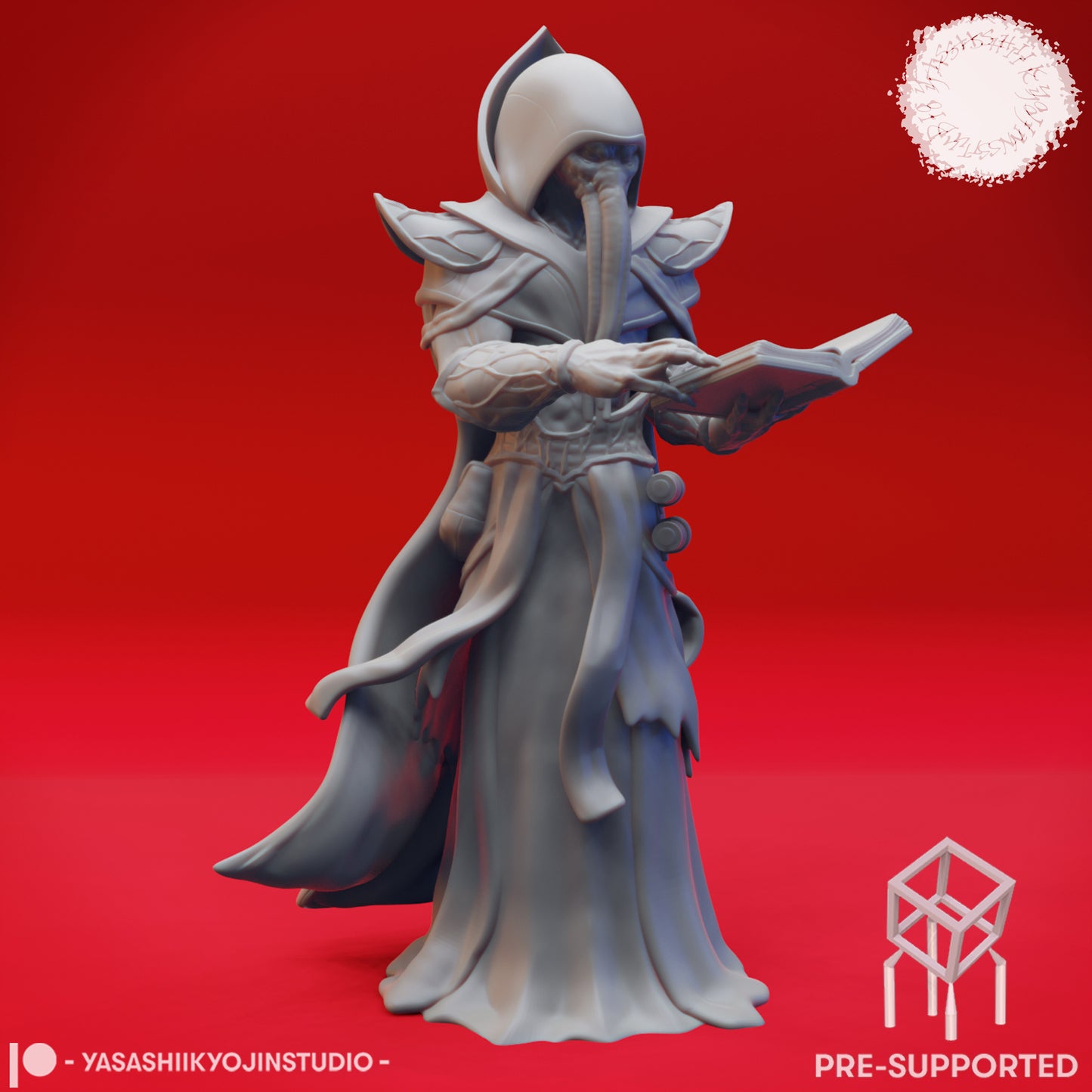 Mind Flayer Warband - Book of Beasts - Tabletop Miniatures (Pre-Supported STL)
