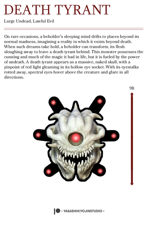 Death Tyrant - Paper Mini Sample