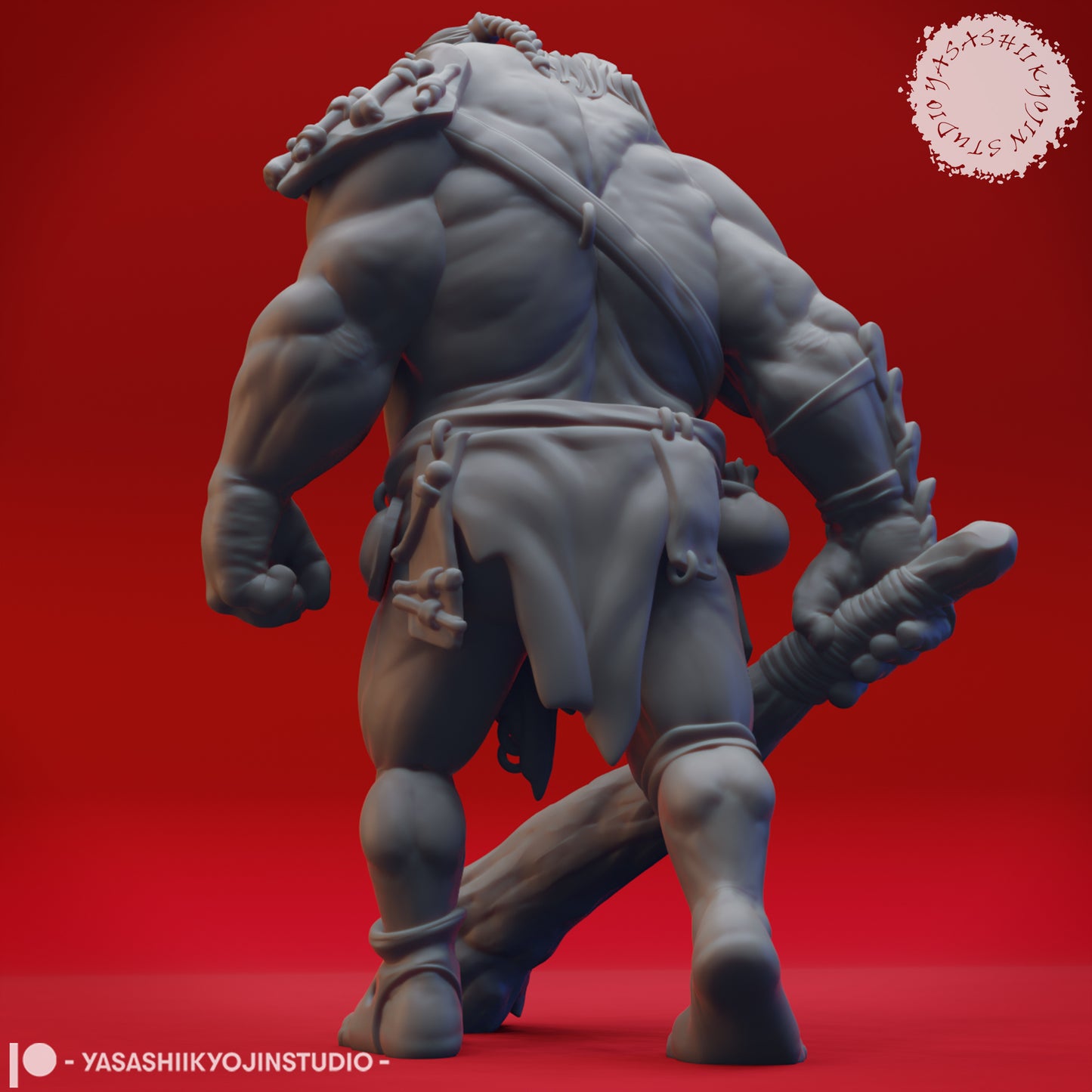 Ettin - Tabletop Miniature (Pre-Supported STL)
