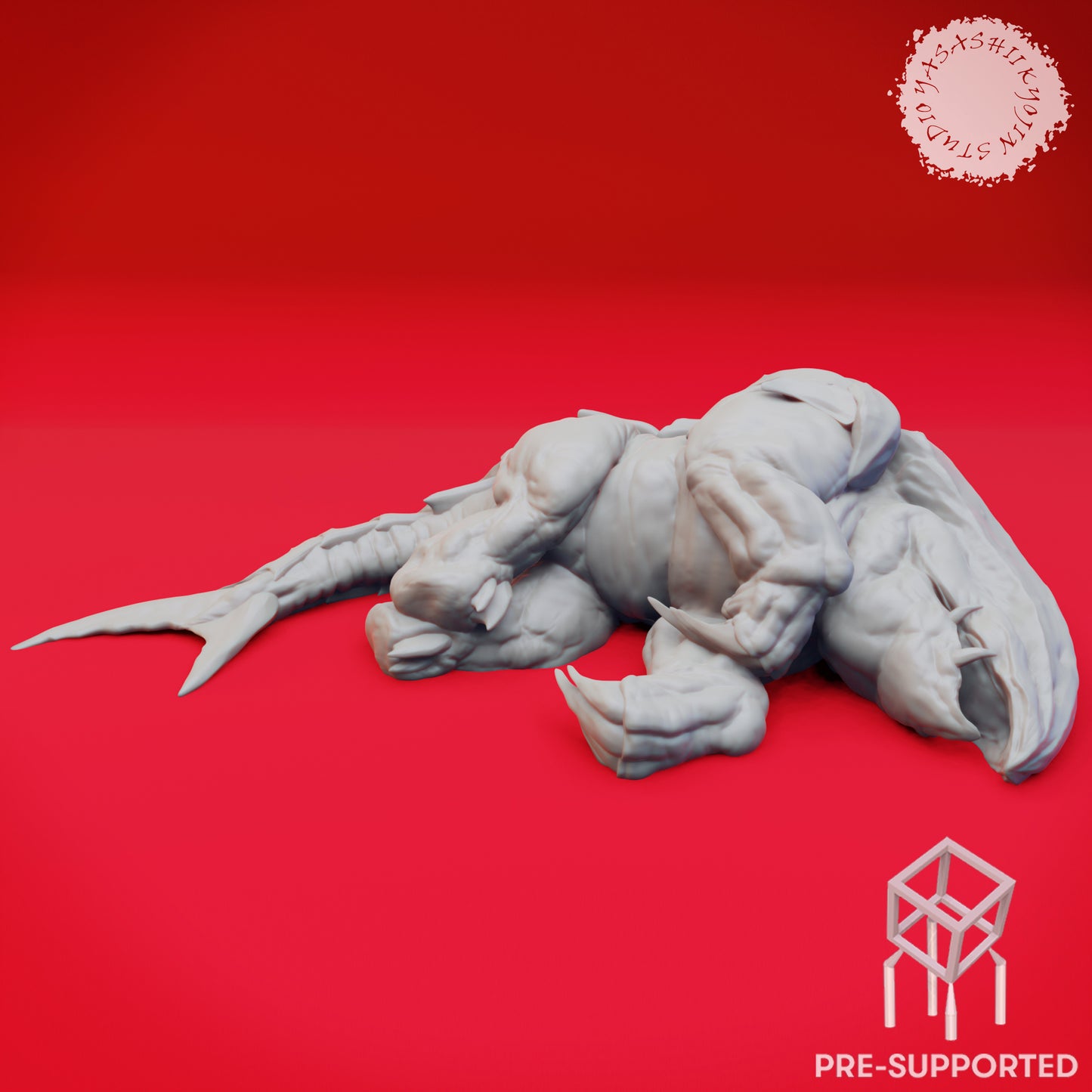 Bulette Bundle - Book of Beasts - Tabletop Miniatures (Pre-Supported STL)