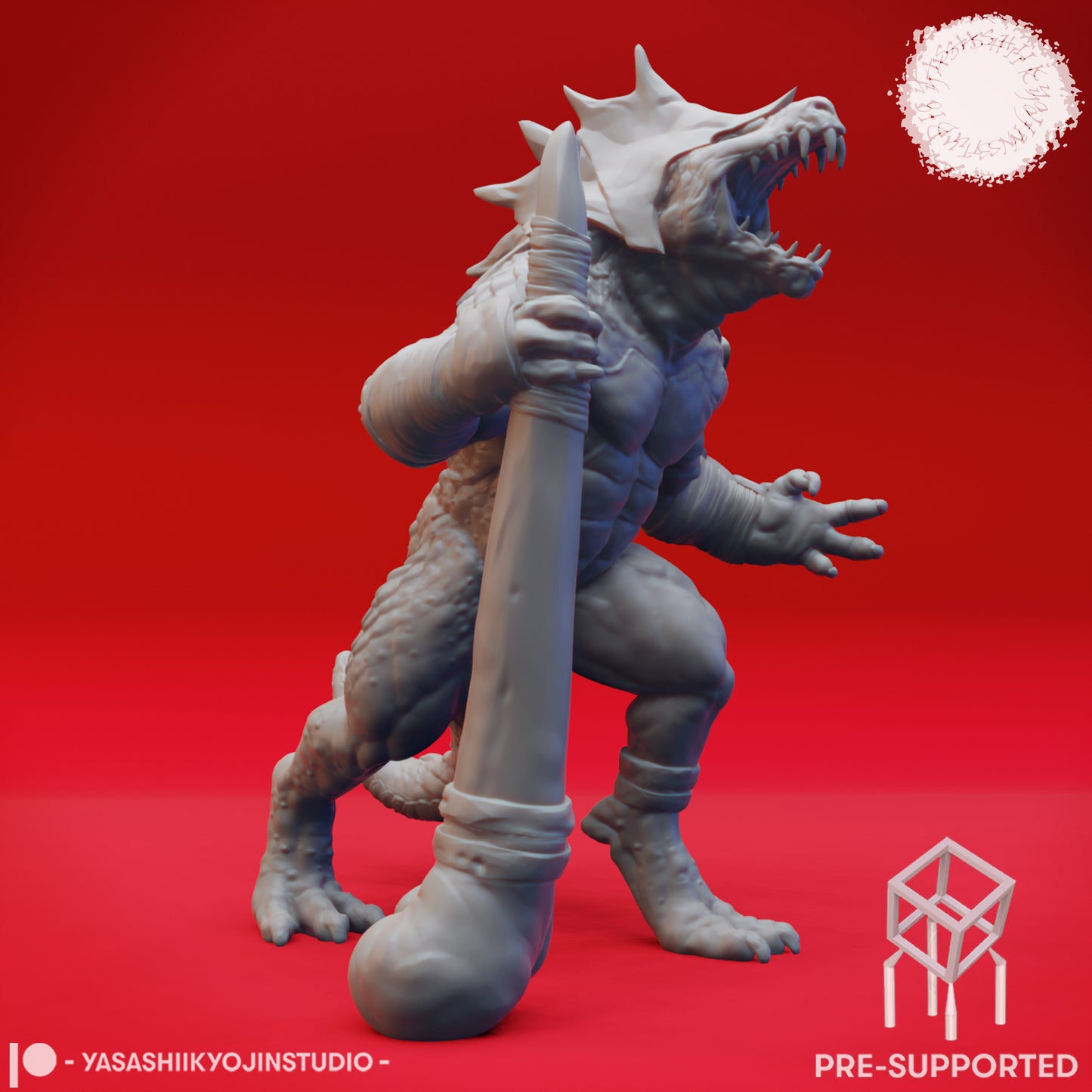 Lizardfolk Warband - Book of Beasts - Tabletop Miniatures (Pre-Supported STL)