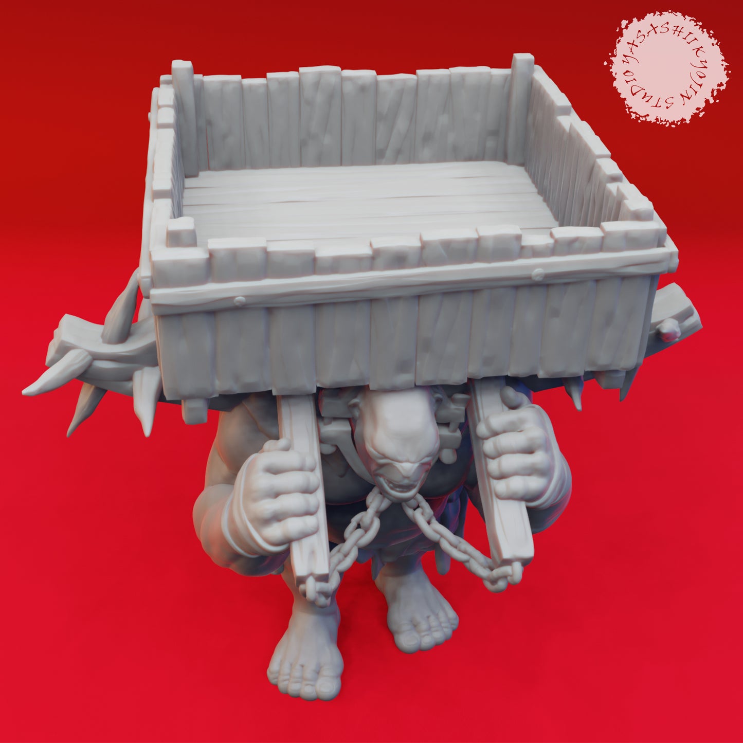 Ogre Loader - Book of Beasts - Tabletop Miniatures (Pre-Supported STL)