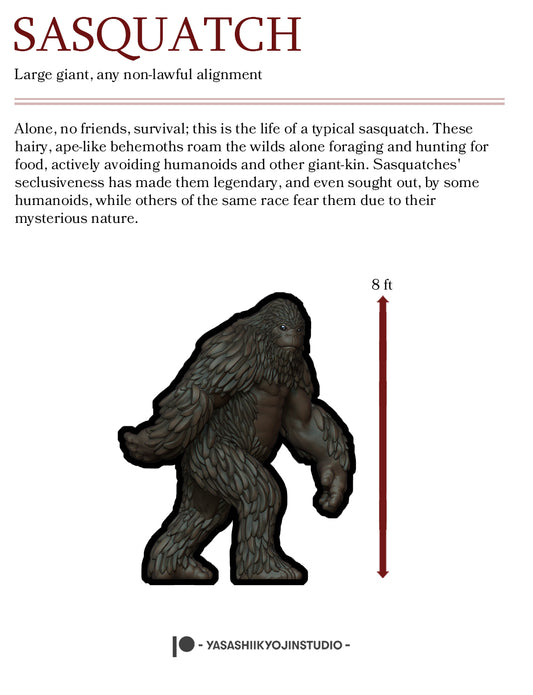 Sasquatch - Paper Mini Sample